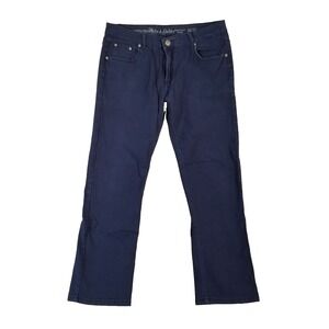 Marx & Dutch jeans men's 34 x 28 slim straight blue stretch twill pants